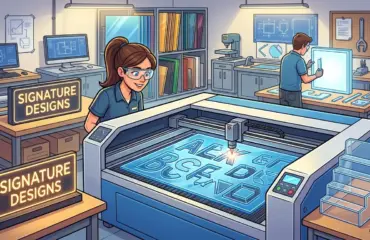 Acrylic Laser Cutter for Sign Making and Display Fabrication