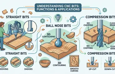 CNC Bit Types Explained Straight, Compression, Ball Nose, and More