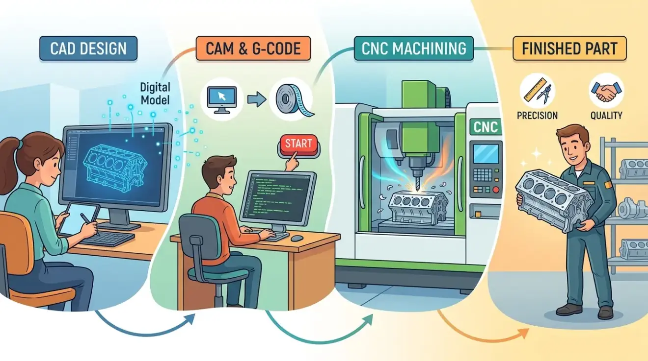 CNC Engineering Basics How Digital Designs Become Finished Parts