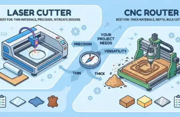 CNC Laser Cutter vs CNC Router
