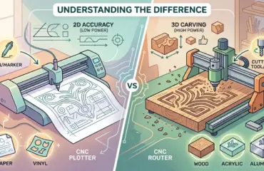 CNC Plotter vs CNC Router