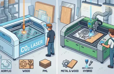 CO2 Laser Cutting Machines for Acrylic, Wood, and Mixed Materials