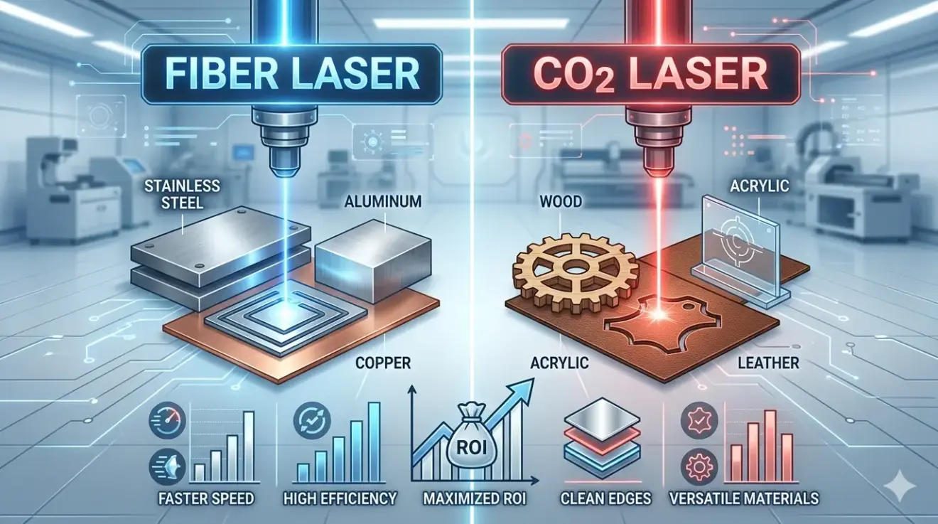 Fiber Laser Machine vs CO2 Laser Machine