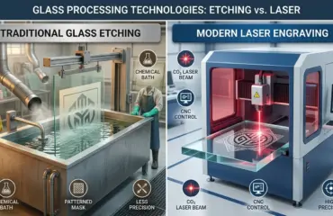 Glass Etching Machine vs Laser Engraver