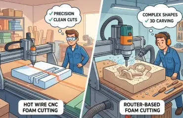 Hot Wire CNC Foam Cutter vs Router-Based Foam Cutting Which Process Fits Your Work