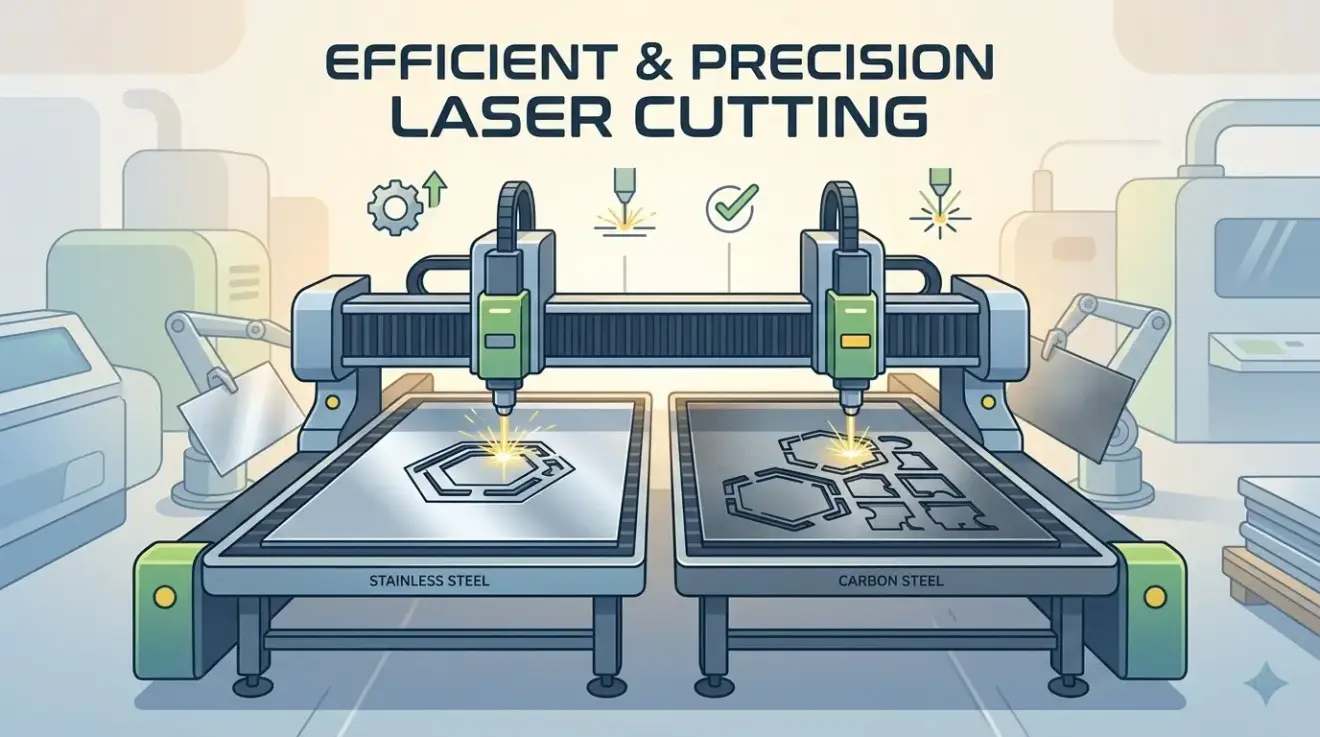 Industrial Laser Cutter for Stainless Steel and Carbon Steel