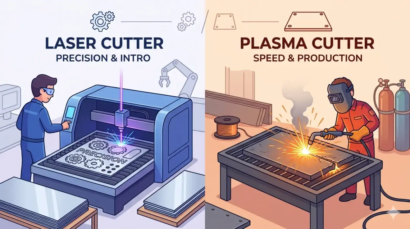 Laser Cutter vs Plasma Cutter