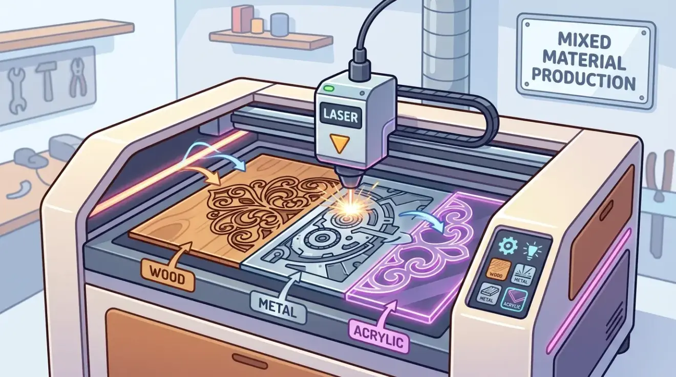 Laser Cutting and Engraving Machine Options for Mixed-Material Work