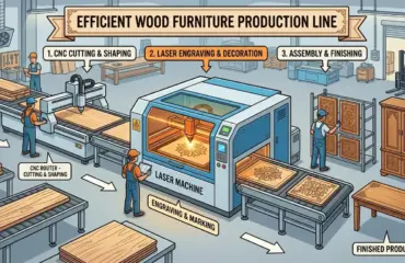 Laser Machine for Wood Furniture Components