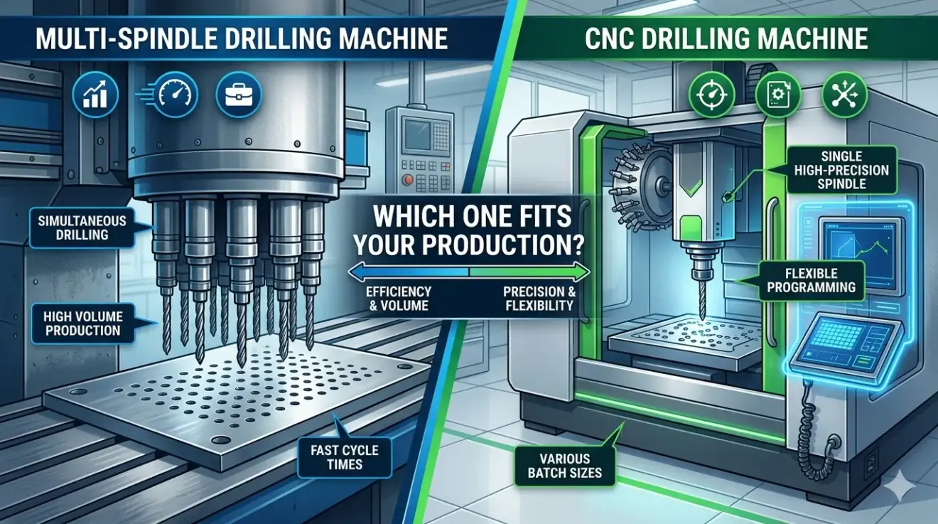 Multi-Spindle Drilling Machine vs. CNC Drilling Machine
