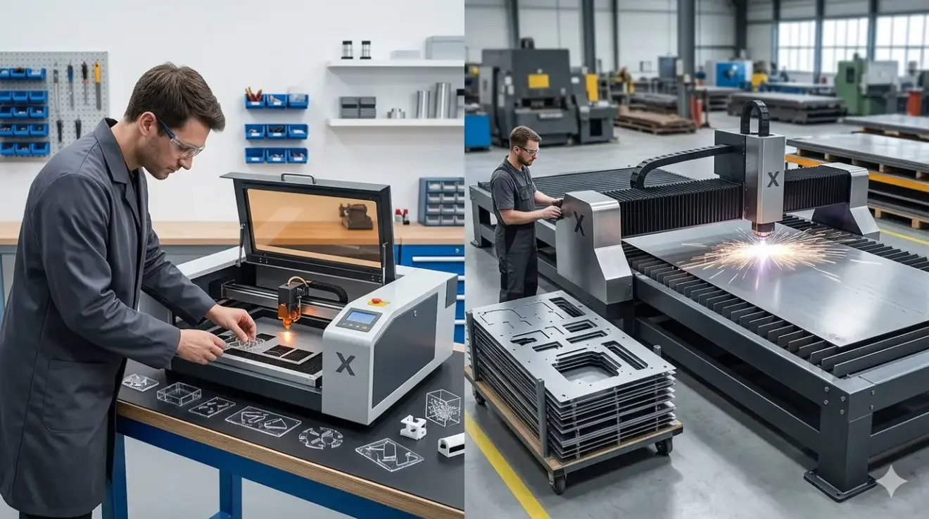 Small Laser Cutter vs Large-Format Laser Cutting Machine