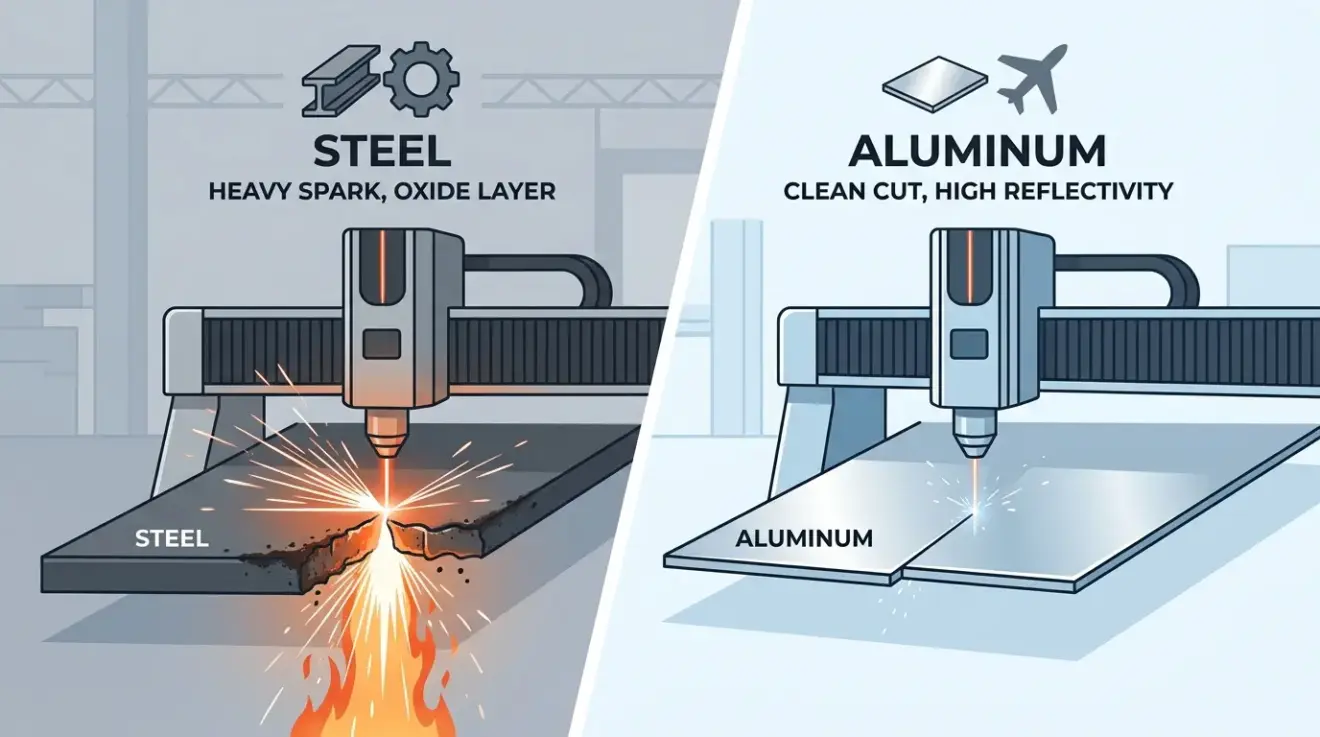 Steel Laser Cutter vs Aluminum Laser Cutter