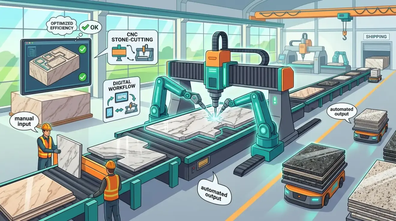 Stone Fabrication With CNC Automation