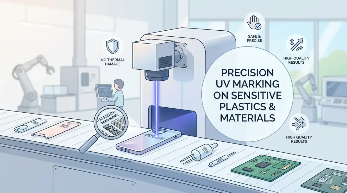 UV Laser Marking Machine for Fine Plastics and Sensitive Materials