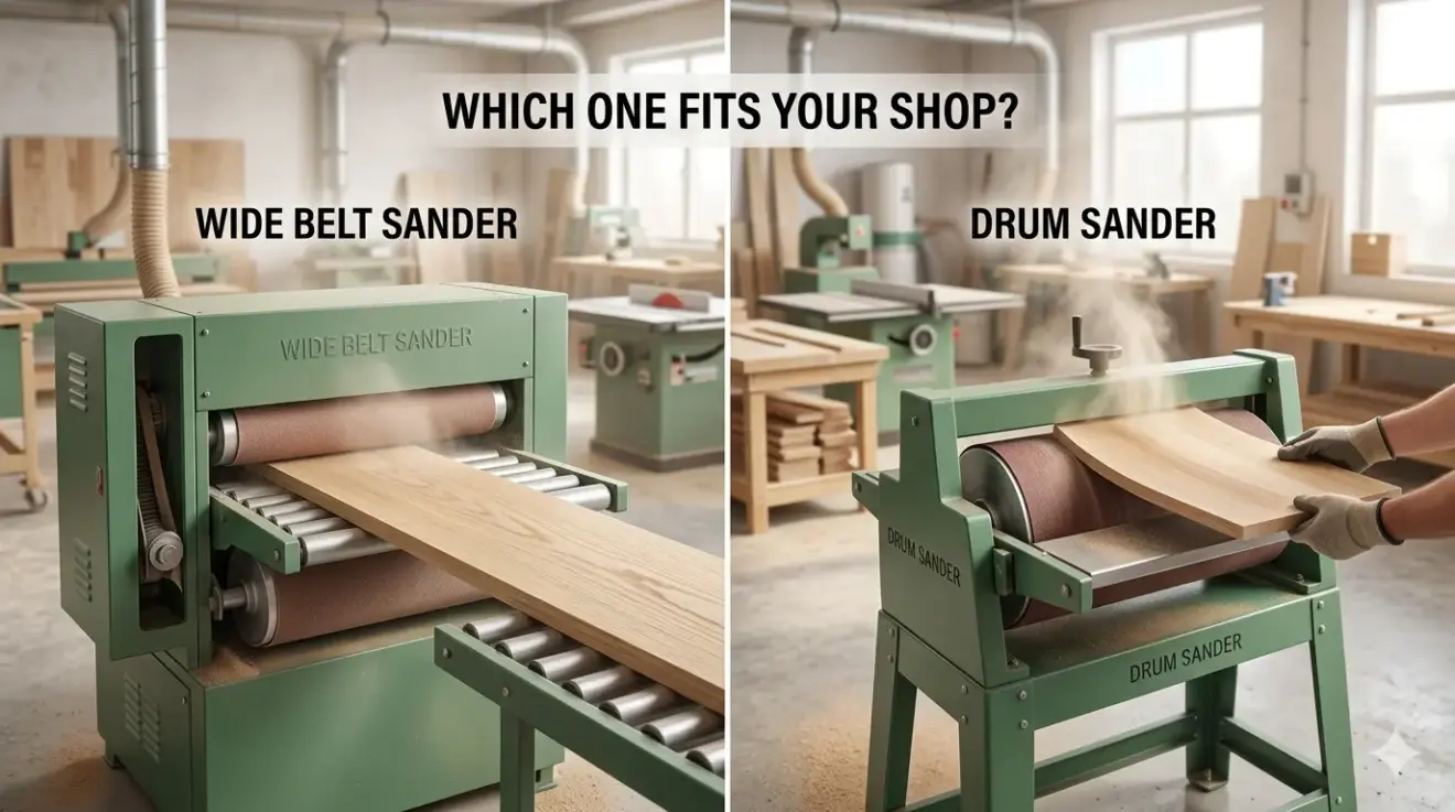 Wide Belt Sander vs. Drum Sander