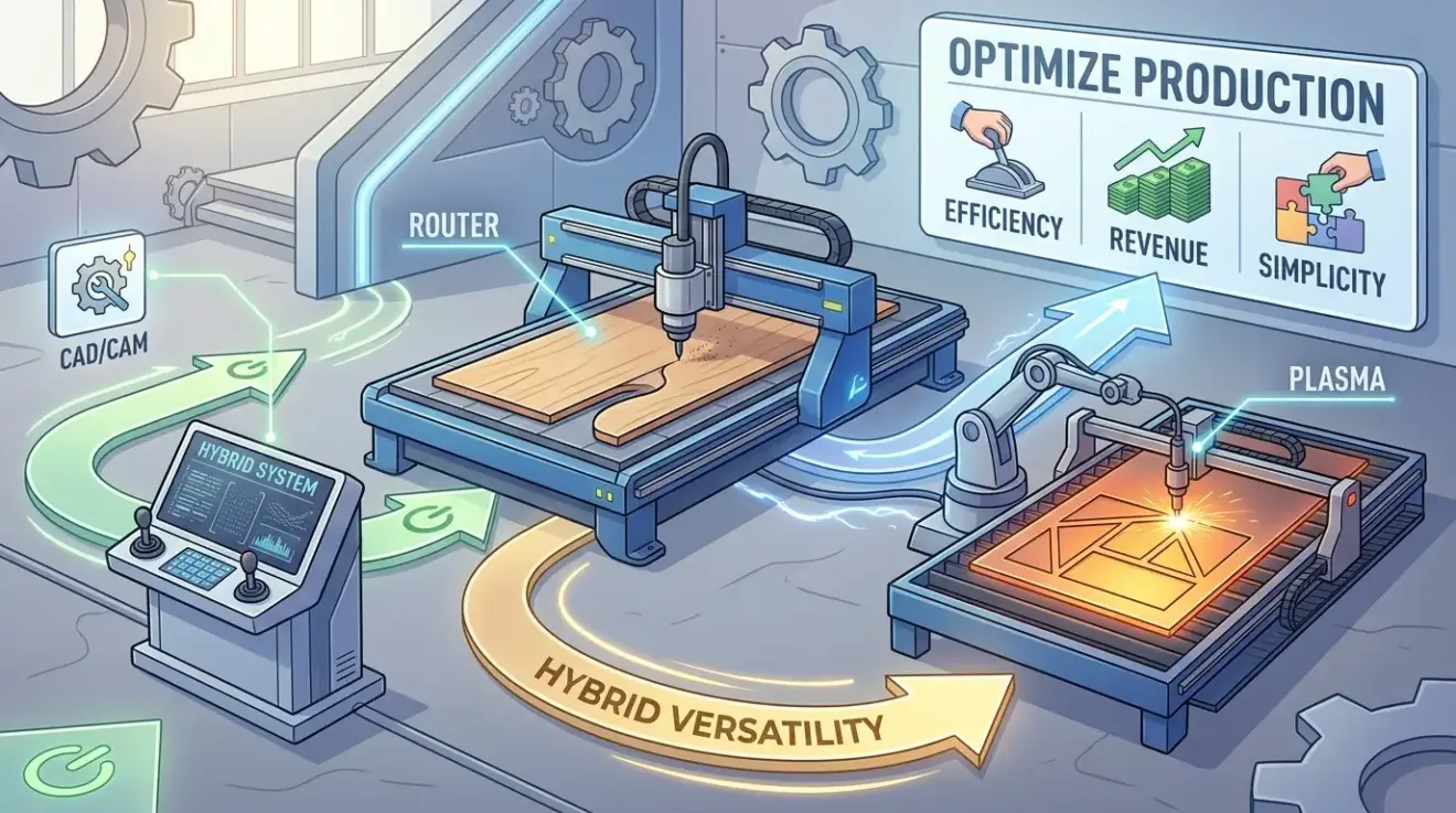 4x8 CNC Machine Guide: Router, Plasma, or Hybrid Table?