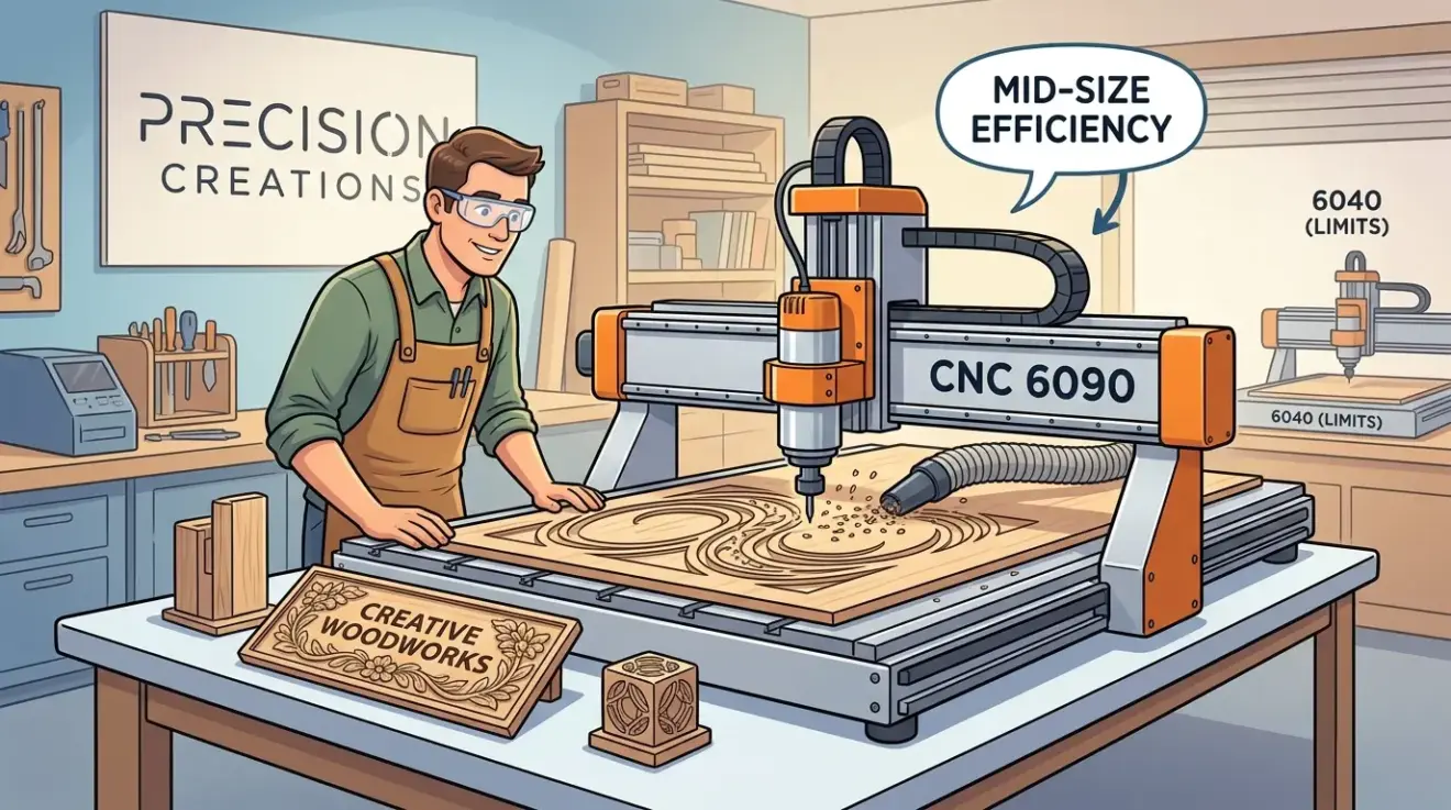 CNC 6090 Router Guide When a Mid-Size Router Makes More Sense Than a 6040