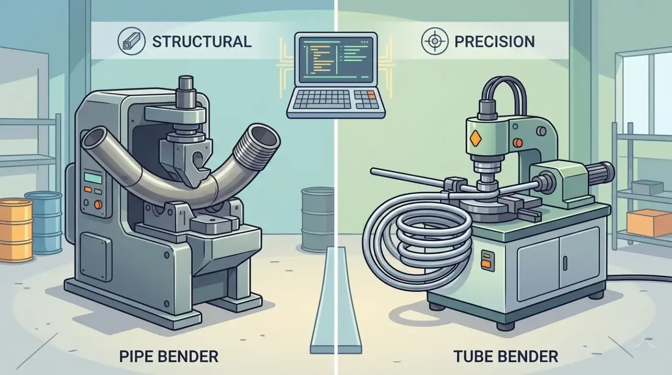 CNC Pipe Bender vs CNC Tube Bender