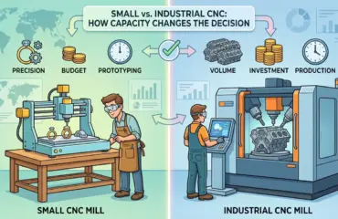 Small CNC Mill vs Industrial CNC Mill